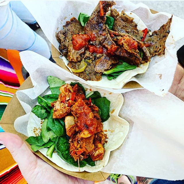 Have you heard that our new Summer menu rolled out this week? Come get your taco on! 📸@tacomusicfest #vegan #vegano #compassionovercruelty #seitanworshippers #asada #jackfruit #vegansofig #vegansofinstagram #whatveganseat #plantpower #maketacosnotwar
